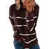 Loose Joker Striped Long Sleeve Sweatshirt