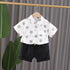 Children's summer boys short sleeve shorts suit