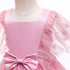 Girl's Star Stamped Dress Princess Dress Mesh Canopy Dress Children's Dress