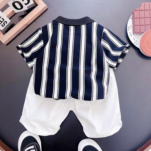 Boys summer short sleeve suit