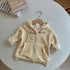 Fall/winter baby hooded sweater casual cardigan jacket zipper shirt
