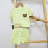 Summer Style Pit Strip Short Sleeved Clothes And Shorts Two-piece Baby Suit