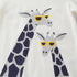 Summer white giraffe boy short sleeve suit