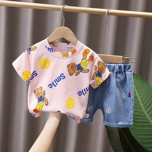 Children's clothing summer short sleeve children's suit