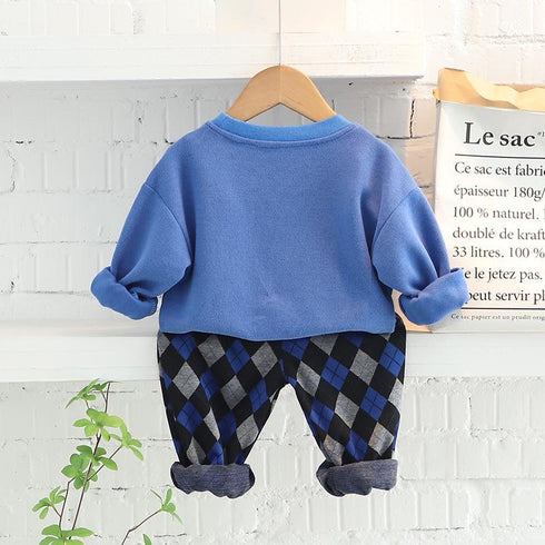 Boys suit spring and autumn two-piece set