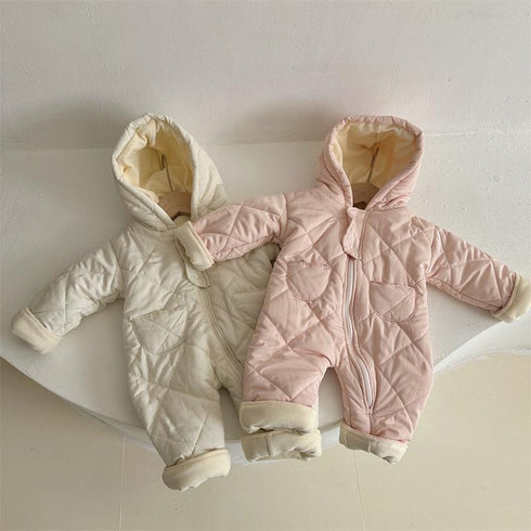 Lingge baby out of the suit jumpsuit cotton-padded jacket