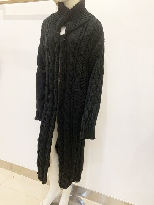 Long Cardigan Sweater Knit Jacket