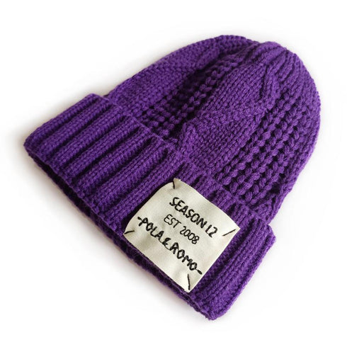 Cloth label knitted wool hat 14.96-18.11 inches