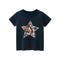 Summer girls short sleeve five-pointed star