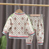 Two-piece spring and autumn suit for boys and girls