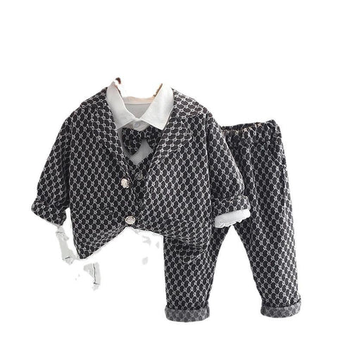Boys spring and autumn three-piece set