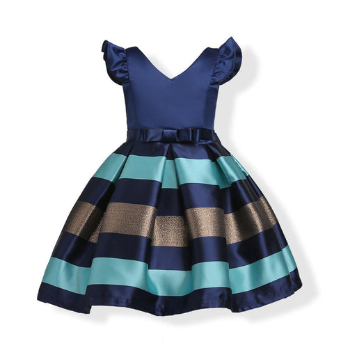 European And American Girls Dress Striped Dress Dress Dress Princess Dress