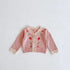 Flower Embroidered Knitted Sweater Cardigan Long Sleeve Top