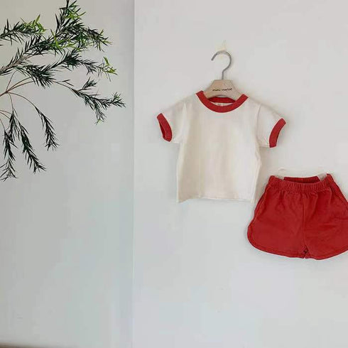 Cute Comfortable Casual T-shirt + Shorts Set
