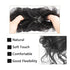 Synthetic bun wig fluffy hair ring ball head