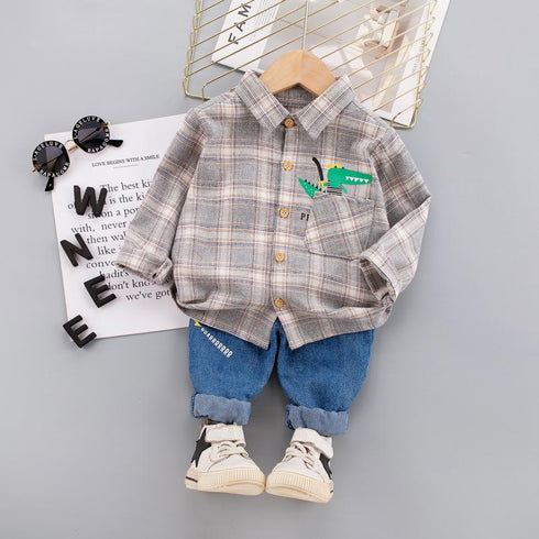 Boys suit long sleeve two-piece set