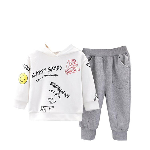 Boys spring and autumn vests suit two-piece set