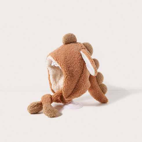 Children's Hat Autumn And Winter Cute Dinosaur Hat Plus Velvet Warm Circumference 19.7-21.3 inch