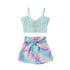 Summer children's suspender shorts two-piece set