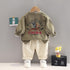 Boys spring and autumn casual cardigan set of three
