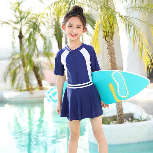 One-piece sunscreen quick-drying swimsuit for children