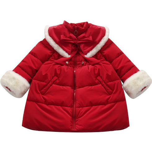 Festival cotton-padded jacket New Year Christmas long princess wind cotton-padded jacket