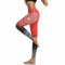 Peekabu Digital printing Sports Tights Stretch Fitness Pants High Waist Running Yoga Pants/Leggings