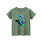 Children's Pixel Dinosaur Short Sleeve T-shirt