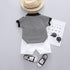 Summer children's short sleeve shorts two-piece set