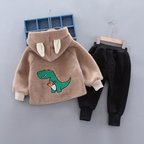 Baby winter cotton-padded jacket suit