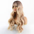 Women's Long Curly Hair Brush Wig Headgear