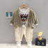 Boys spring and autumn casual cardigan set of three