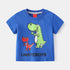 Summer boy double dinosaur short sleeve