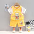 Summer boys' cartoon sports short sleeve shorts set