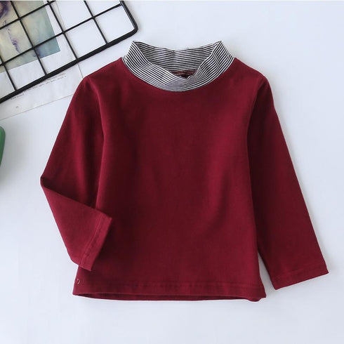 Spring and Autumn Girl's Ringneck Tee