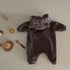Winter climbing suit jumpsuit plus velvet padded fart jacket