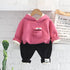 Children's Autumn and Winter Suit Hooded Two-Piece Set