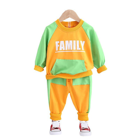 Boys spring and autumn leisure suit two-piece set