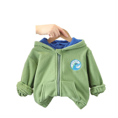 Boys' Winter Thickened Cardigan Top
