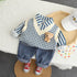 Children's Spring and Autumn Shirt Leisure Three-Piece Set