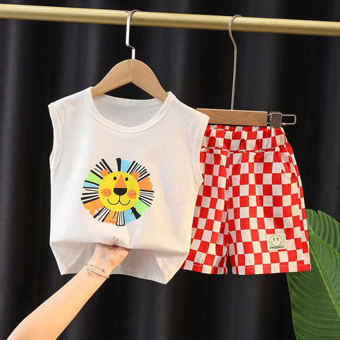 Boys Summer Vest Set Two-Piece Set