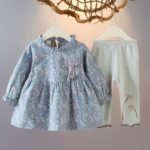 Girl's Broken Flower Children's Two-Piece Set