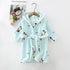 Fall/winter flannel bathrobe padded boys and girls nightgown pajamas