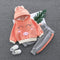 Girl's Thickened Fall/Winter Wear Two-Piece Set