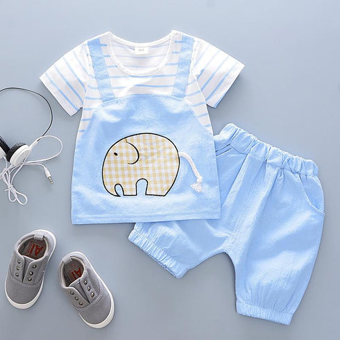 Boys summer suit two-piece set