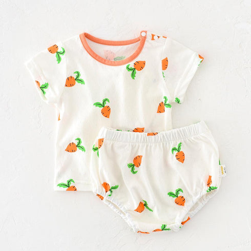 Baby cute cartoon T-shirt bag fart pants cool suit