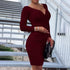 Autumn Winter Temperament Mid-length Dress Professional Dress
