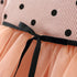 Autumn New Polka Dot Stitching Gauze Princess Dress Baby Girl Long Sleeve Dress