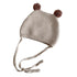 Autumn and winter cute ball knitted hat ear protection lace-up wool warm hat 17.3-19.6 inches
