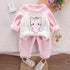 Autumn and winter home clothing girls padded warm pajamas